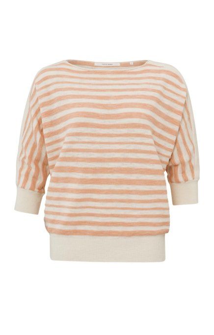 PULL RAYÉ CORAIL DEMIES-MANCHES