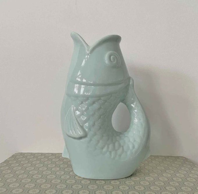 VASE POISON CÉRAMIQUE GM BLEU GIVRÉE 