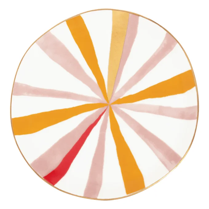 ASSIETTE SOUS-TASSE JOYFUL - MULTICOLORE