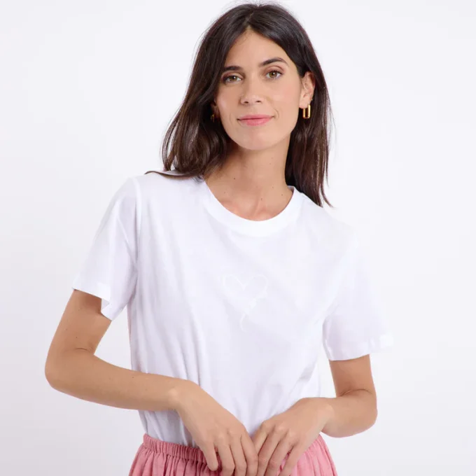 T-SHIRT "ART-LOVE-YOU" ASLI BLANC