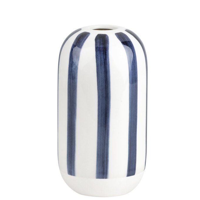  VASE EN PORCELAINE A RAYURES