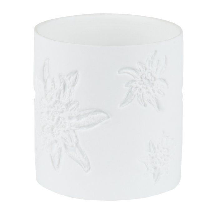 PHOTOPHORE EDELWEISS EN PORCELAINE