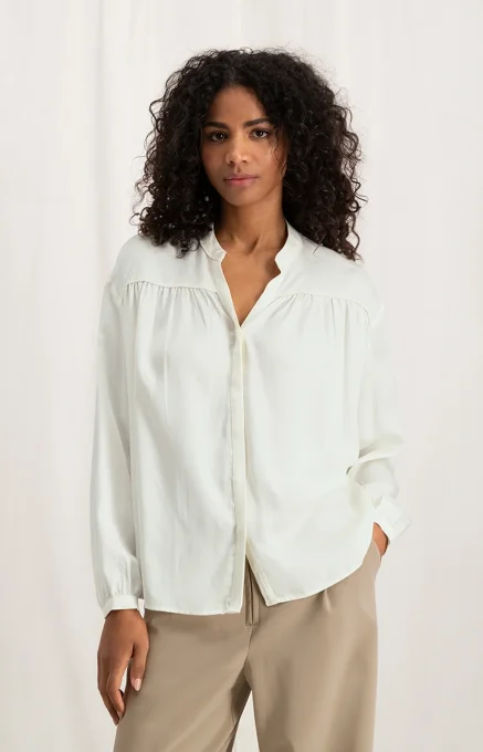 BLOUSE SATINÉE IVOIRE