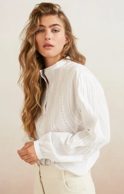 BLOUSE BRODÉE BLANCHE