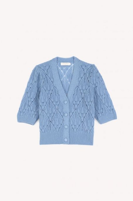 GILET ALIG BLEU LAVANDE