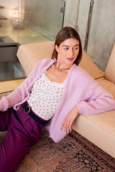 GILET NAELA LILAS