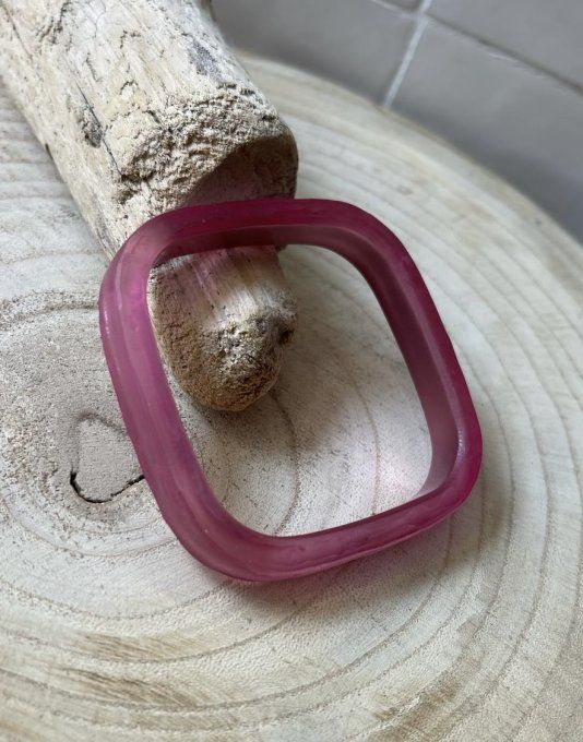 JONC BRAGI GIVRÉ CARRÉ ROSE FUSHIA - FRANCINE BRAMLI