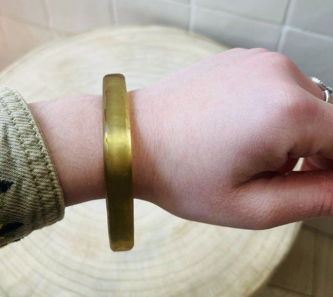 JONC BRAGI GIVRÉ CARRÉ AMBRE GOLD - FRANCINE BRAMLI