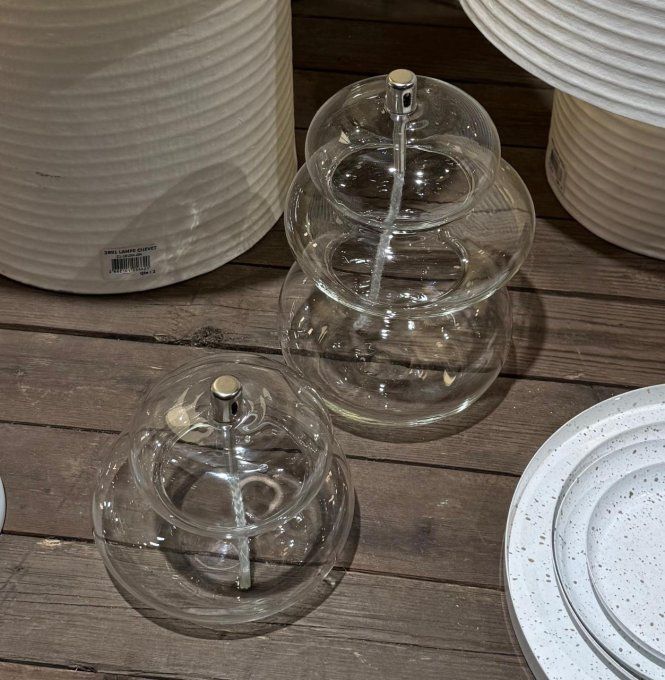 LAMPE À HUILE - TOTEM TRANSPARENT 