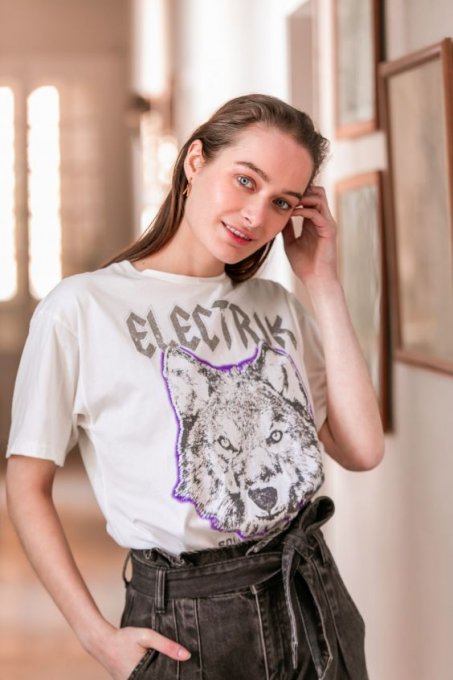 TSHIRT ELECTRIK BLANC