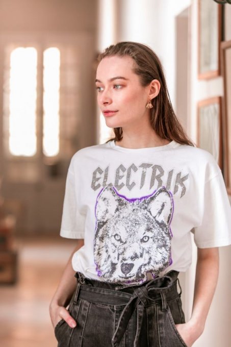 TSHIRT ELECTRIK BLANC