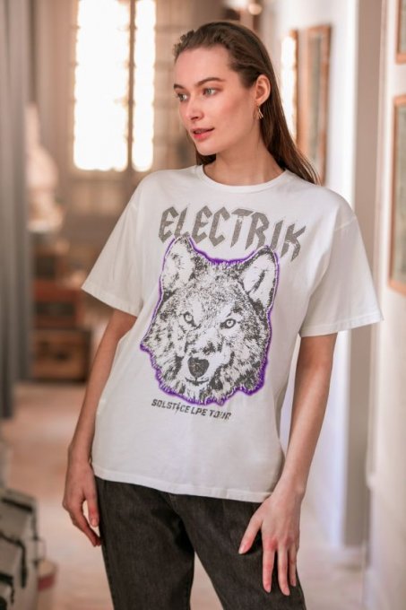 TSHIRT ELECTRIK BLANC