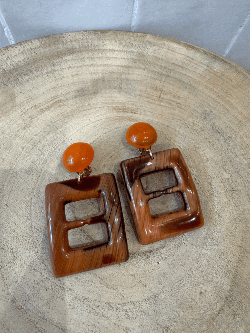 BO CLIP MARRONS - FRANCINE BRAMLI