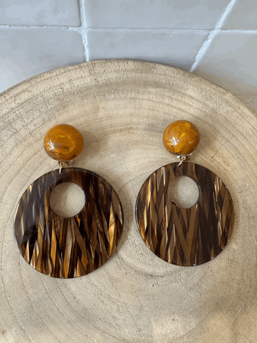 BO CLIP MARRON - FRANCINE BRAMLI