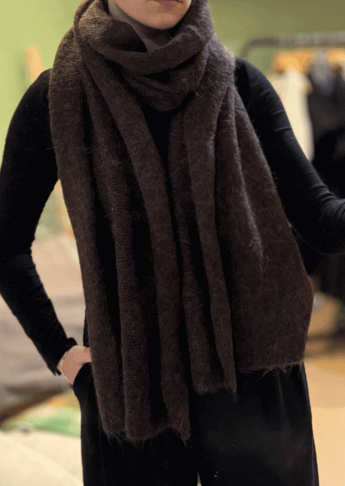 ÉCGARPE NAMIDA MARRON 