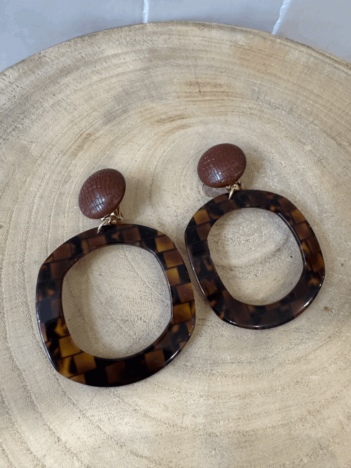 BO CLIP MARRON - FRANCINE BRAMLI