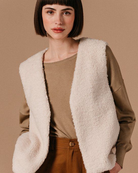 VESTE LAPONIE ÉCRUE