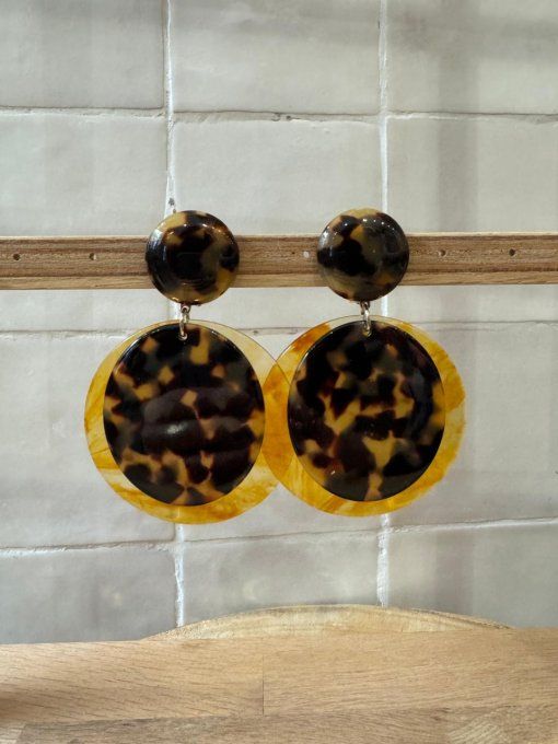 BO CLIP MARRON / NOIR - FRANCINE BRAMLI