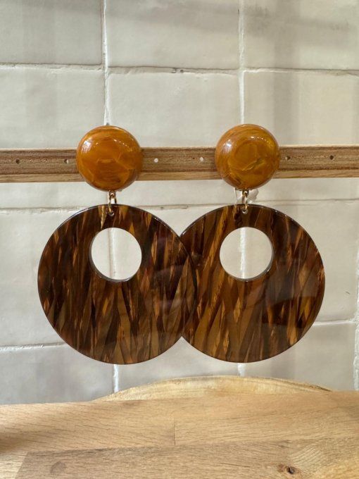 BO CLIP MARRON - FRANCINE BRAMLI