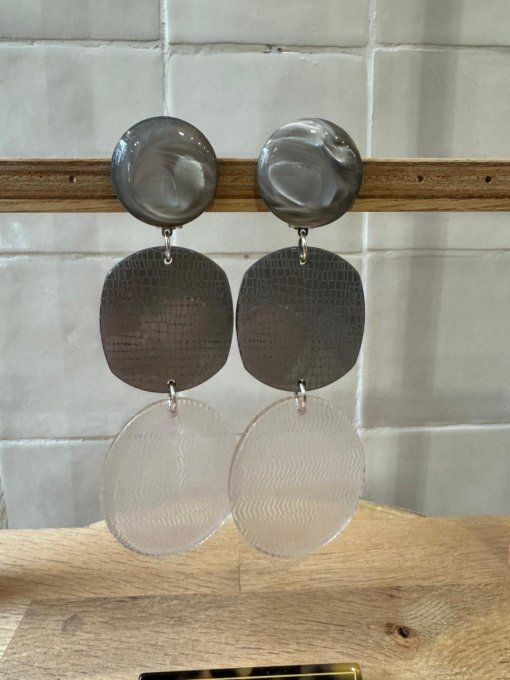 BO CLIP ARGENTÉES / TRANSPARENTES - FRANCINE BRAMLI