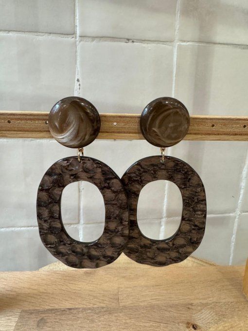 BO CLIP MARRON - FRANCINE BRAMLI