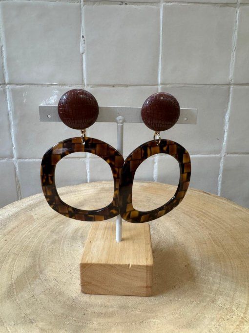 BO CLIP MARRON - FRANCINE BRAMLI