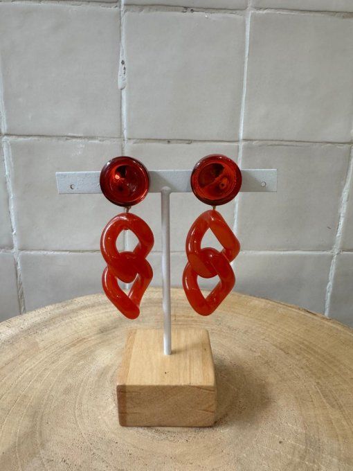 BO AVEC MAILLONS ORANGES - FRANCINE BRAMLI