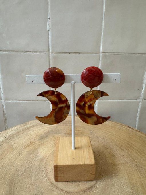 BO CLIP MARRONS - FRANCINE BRAMLI