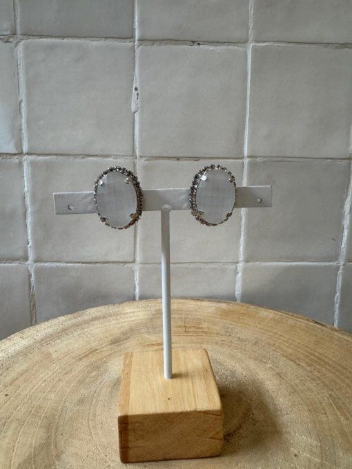 BO CLIP BLANCHE / ARGENTÉES - FRANCINE BRAMLI