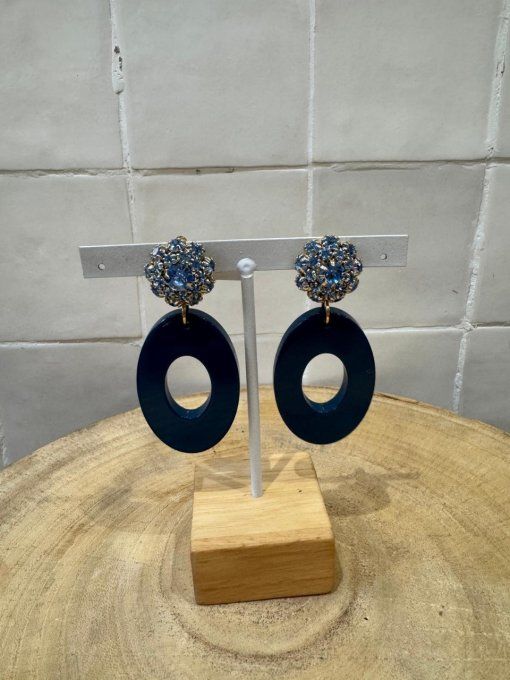 BO CLIP BLEU NAVY - FRANCINE BRAMLI