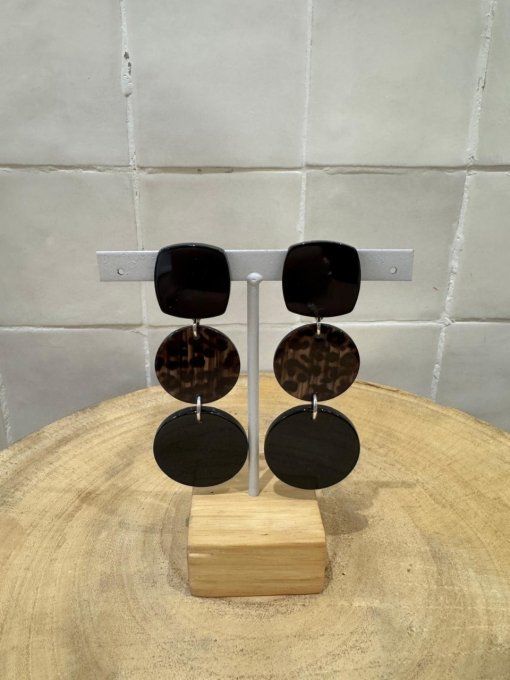 BO CLIP NOIRES / MARRONS - FRANCINE BRAMLI