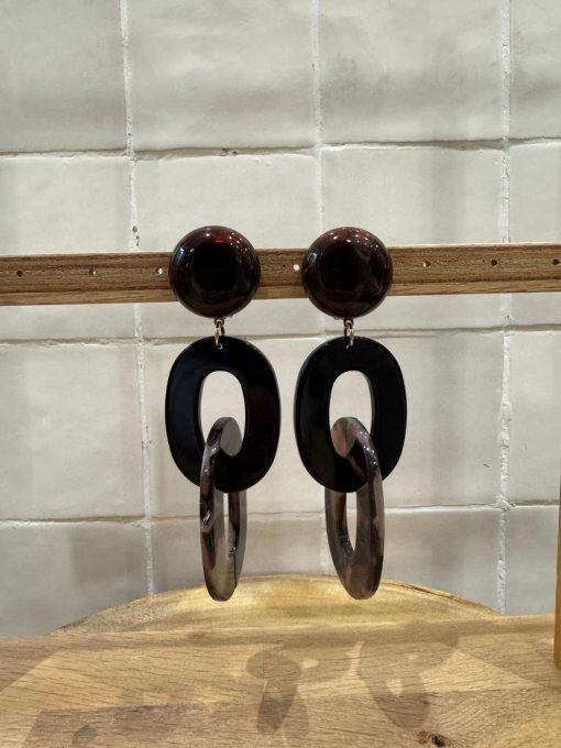 BO CLIP MARRON - FRANCINE BRAMLI