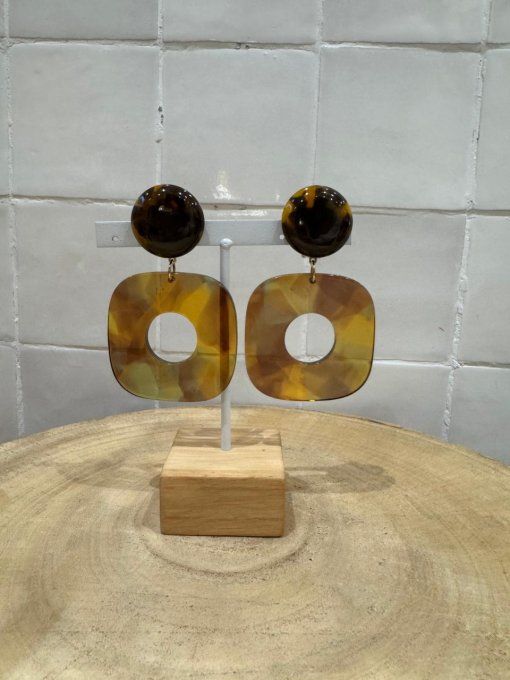 BO CLIP MARRONS - FRANCINE BRAMLI