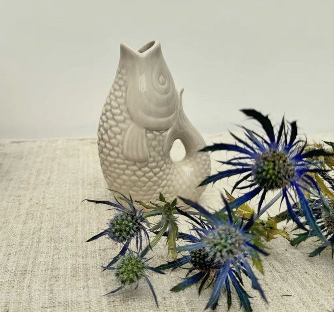VASE POISSON PM CÉRAMIQUE BEIGE