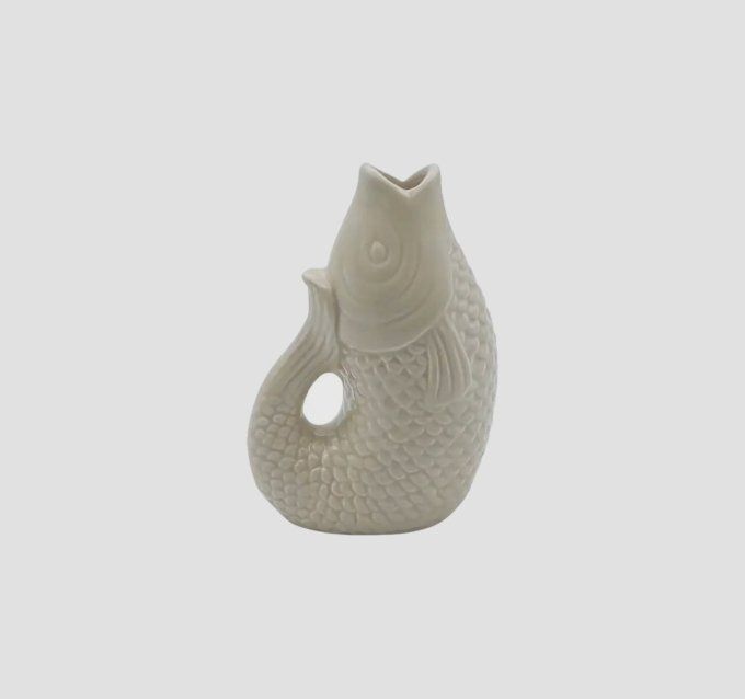 VASE POISSON PM CÉRAMIQUE BEIGE