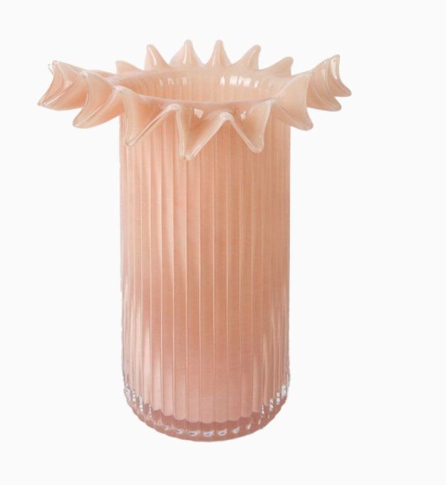 Vase Froufrou rose gm 