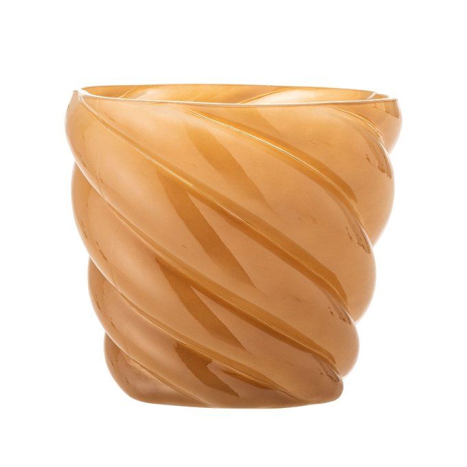 Callo Pot de fleurs jaune en verre