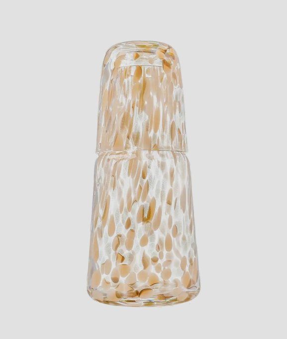 Service de nuit moucheté doré