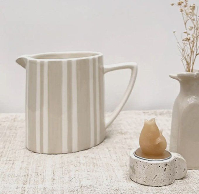 Pichet rayure  pm sable