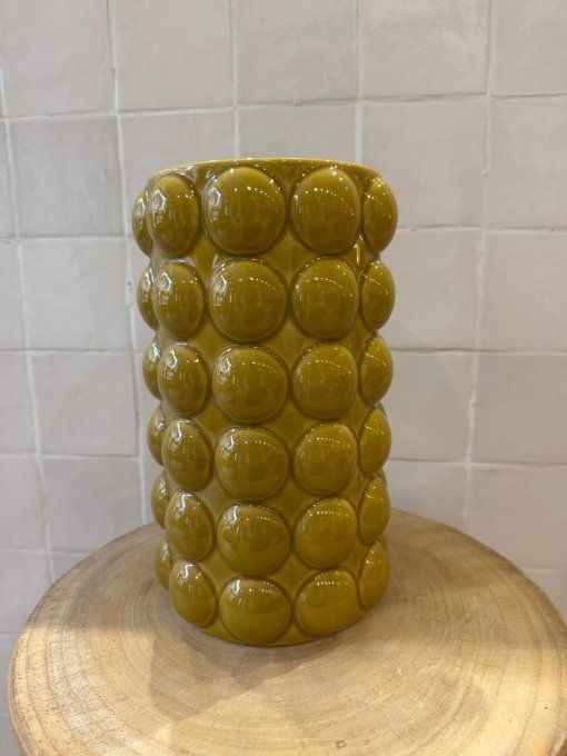 Vase Benette moutarde
