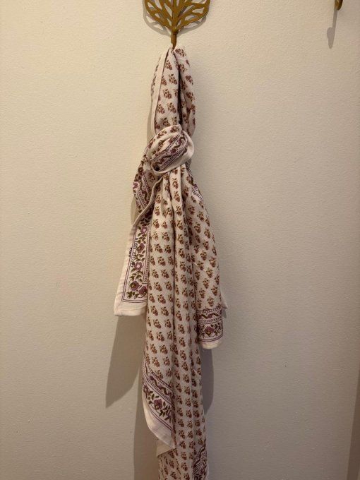 GRAND FOULARD AARTI - VANILLE 