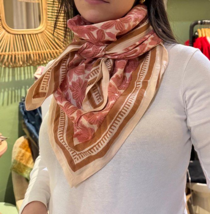 GRAND FOULARD MANOA - ROSA