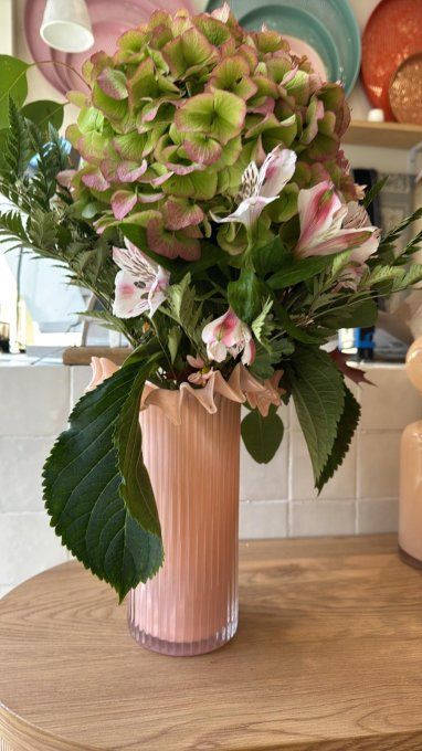 Vase Froufrou rose gm 