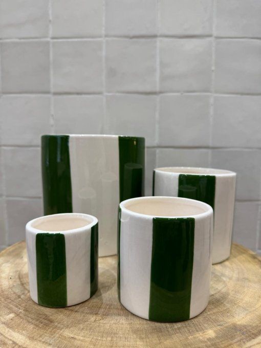 Set 4 bocaux vert foncé