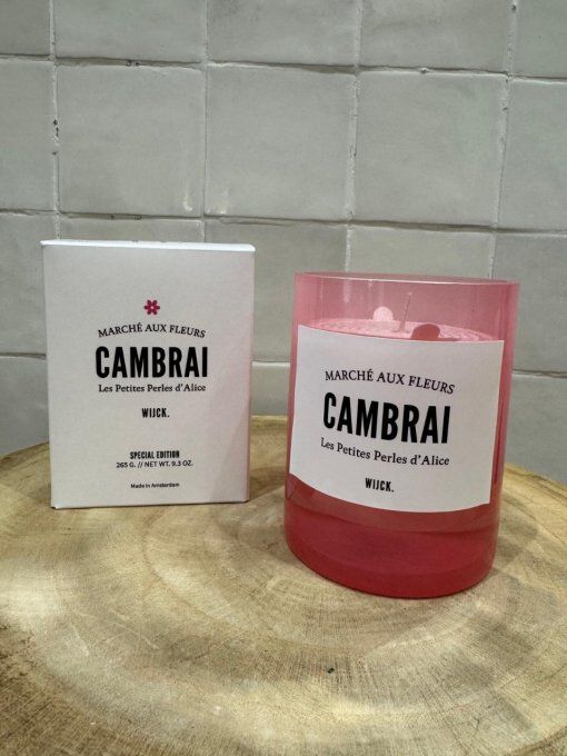 BOUGIE PARFUMÉE CAMBRAI MARCHÉ AUX FLEURS 