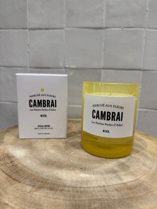 BOUGIE PARFUMÉE CAMBRAI MARCHÉ AUX FLEURS 