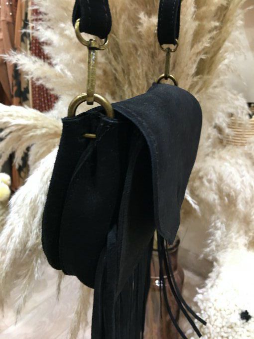 SAC IBIZA FRANGES NOIR