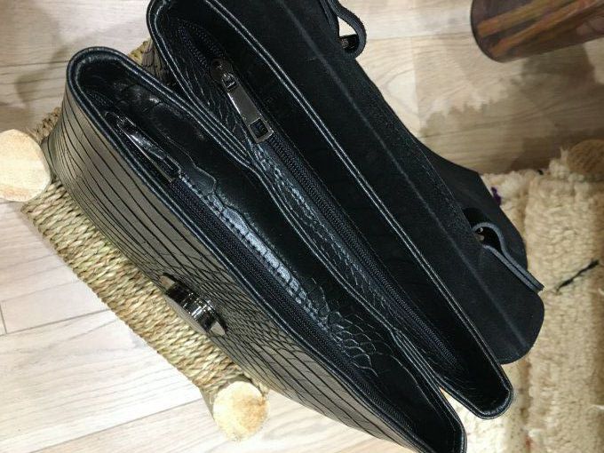 SAC CROCO NOIR