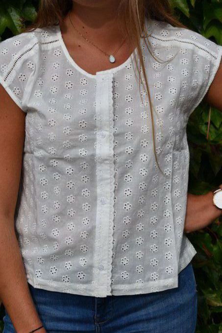 BLOUSE PANDO BRODERIE ANGLAISE